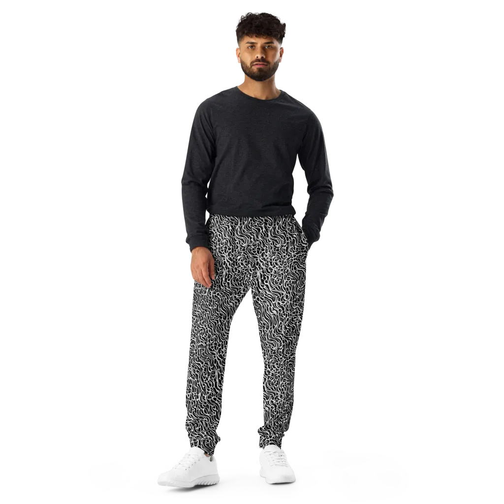 Inkstorm Maze on Men's Joggers — Front