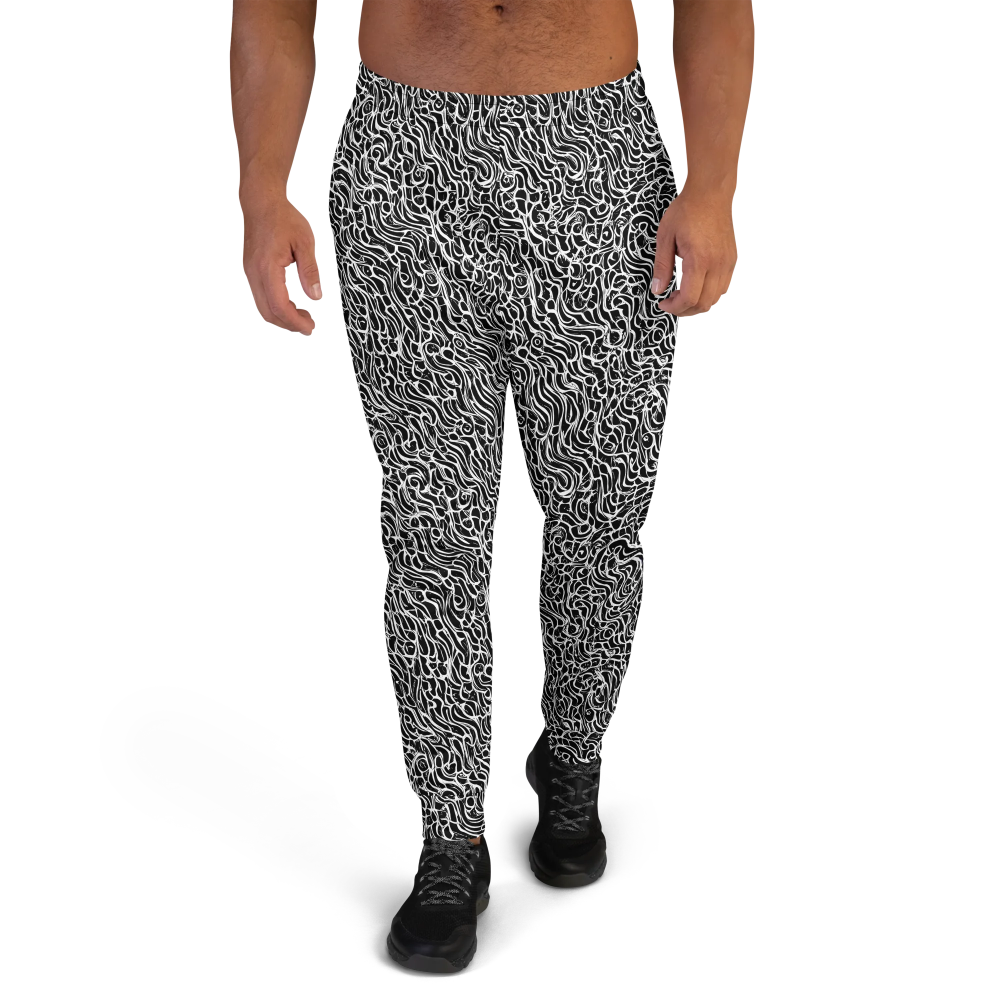 Inkstorm Maze on Men's Joggers — Front