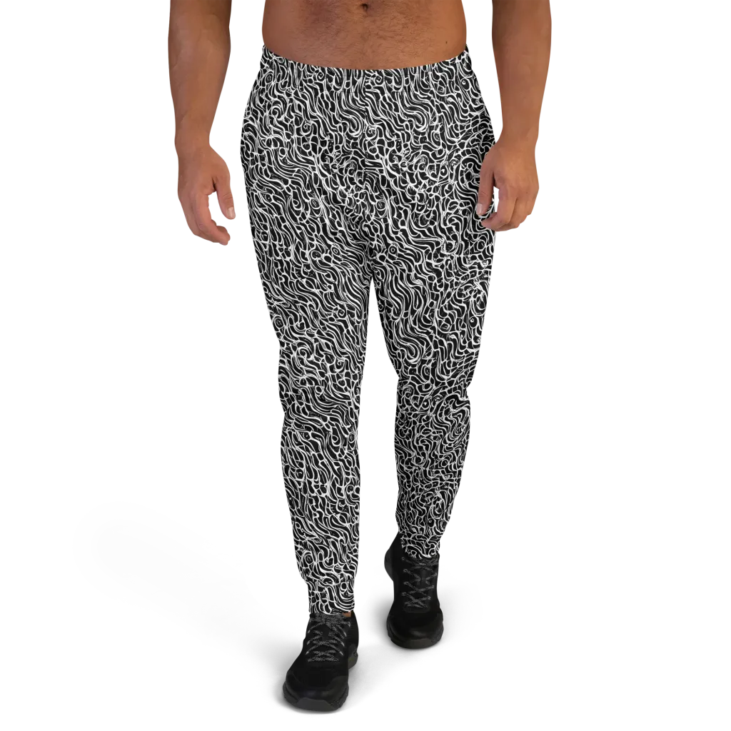 Inkstorm Maze on Men's Joggers — Front