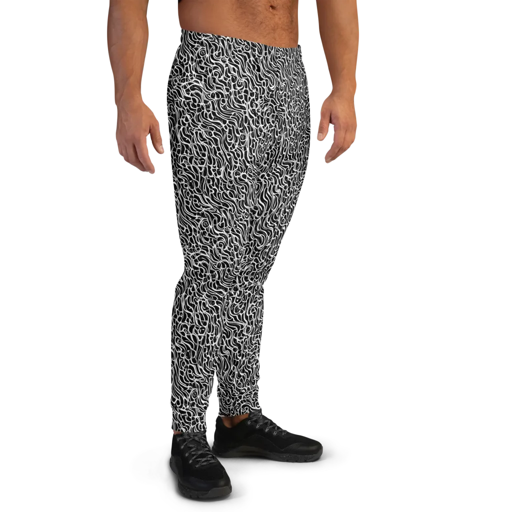 Inkstorm Maze on Men's Joggers — Right