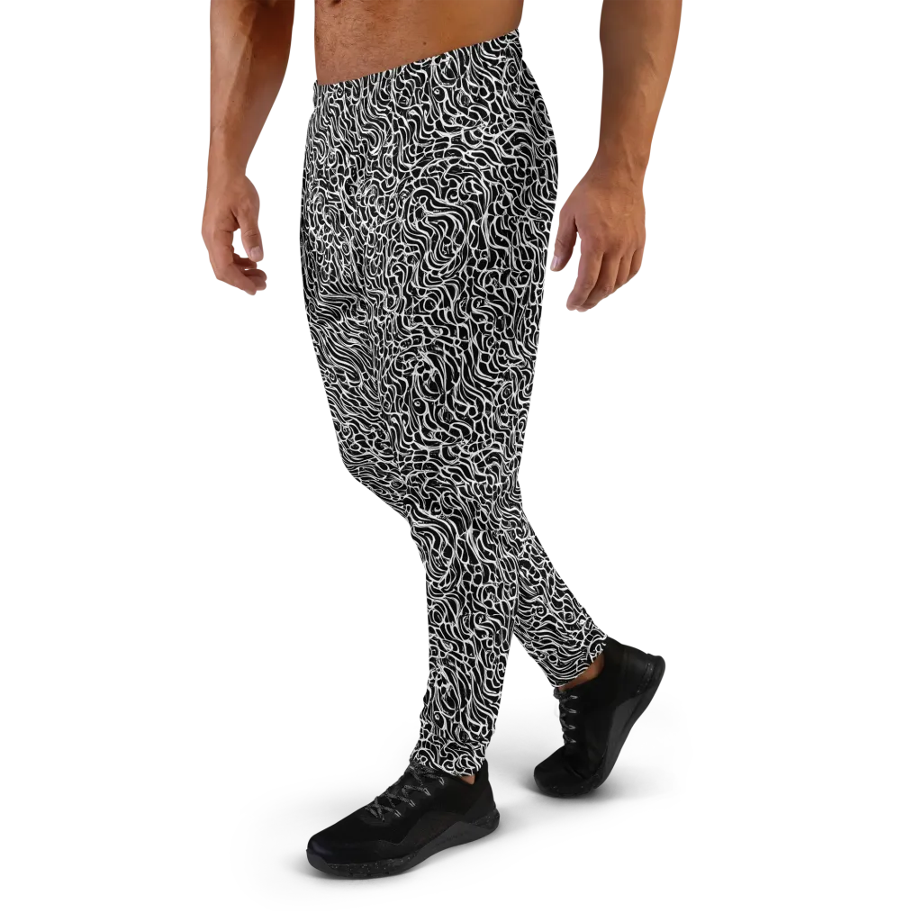 Inkstorm Maze on Men's Joggers — Left