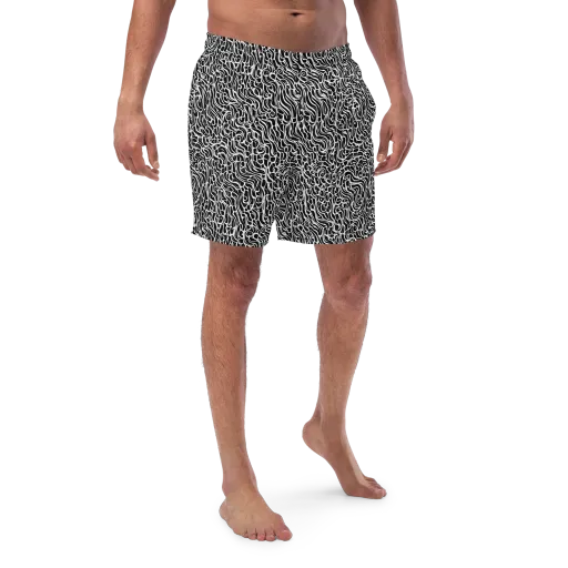 Inkstorm Maze on a Swim Trunks