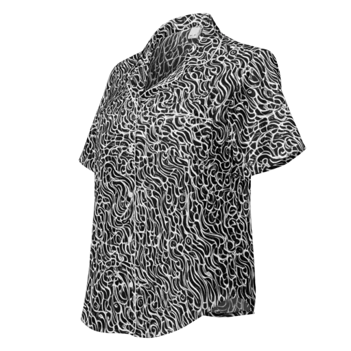 Inkstorm Maze on a Women's Short Sleeve Pajama Top