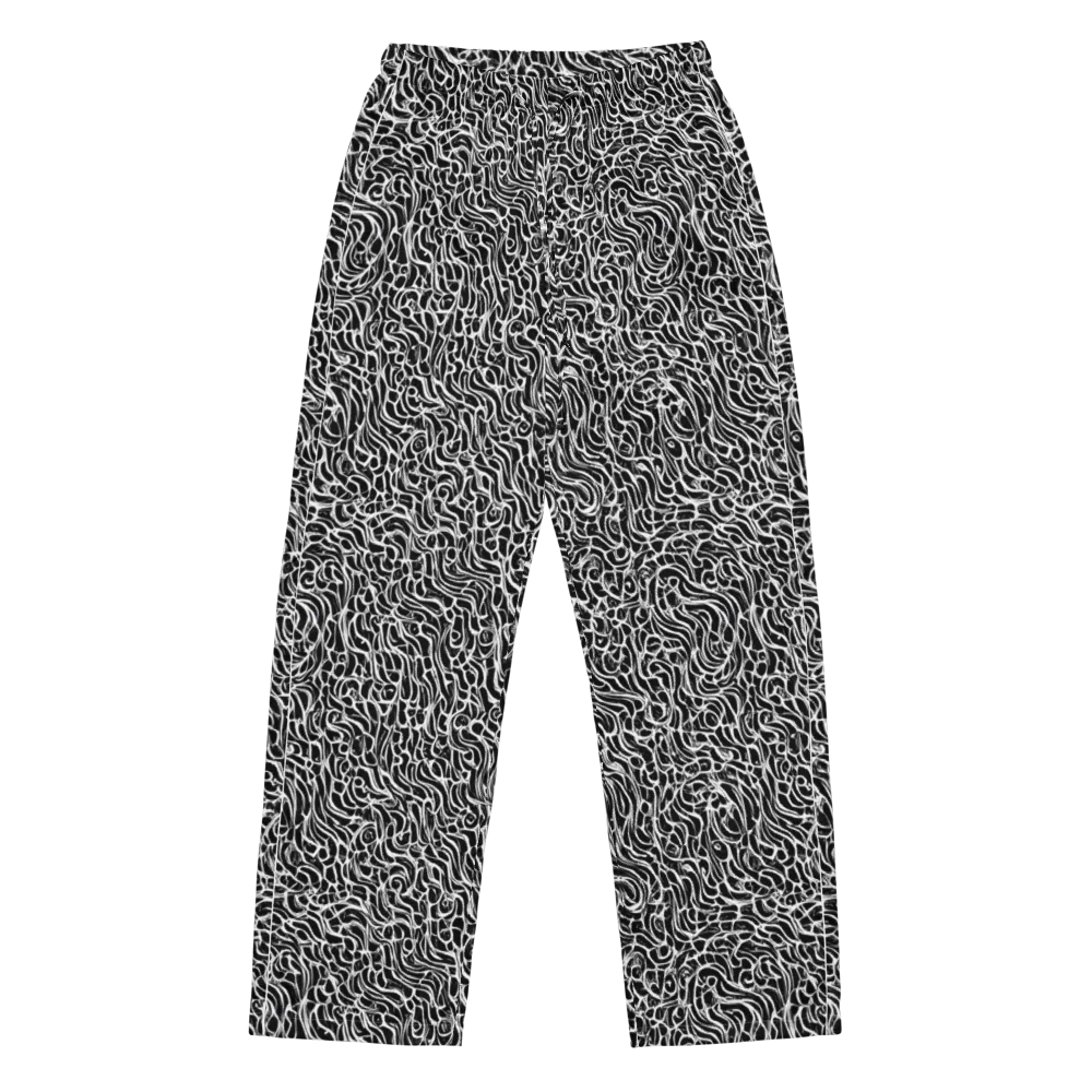 Inkstorm Maze on Women's Pajama Pants — Front
