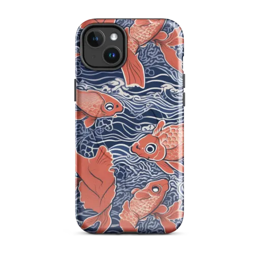 Navy Koi on a MagSafe Tough Case for iPhone®