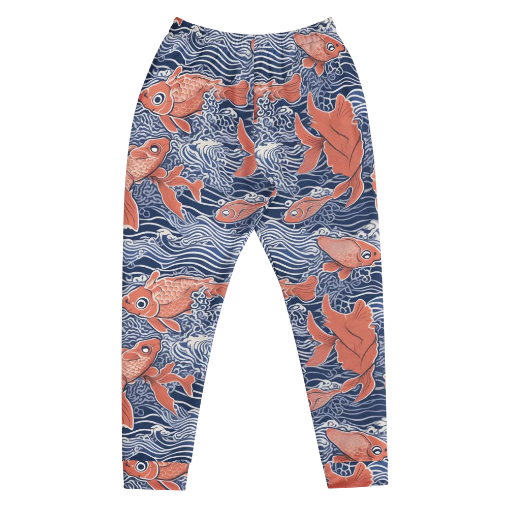 Navy Koi on Men's Joggers — Front