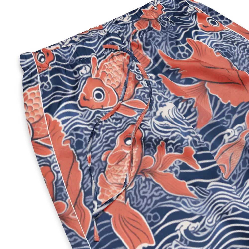 Navy Koi on Women's Pajama Pants — Product details
