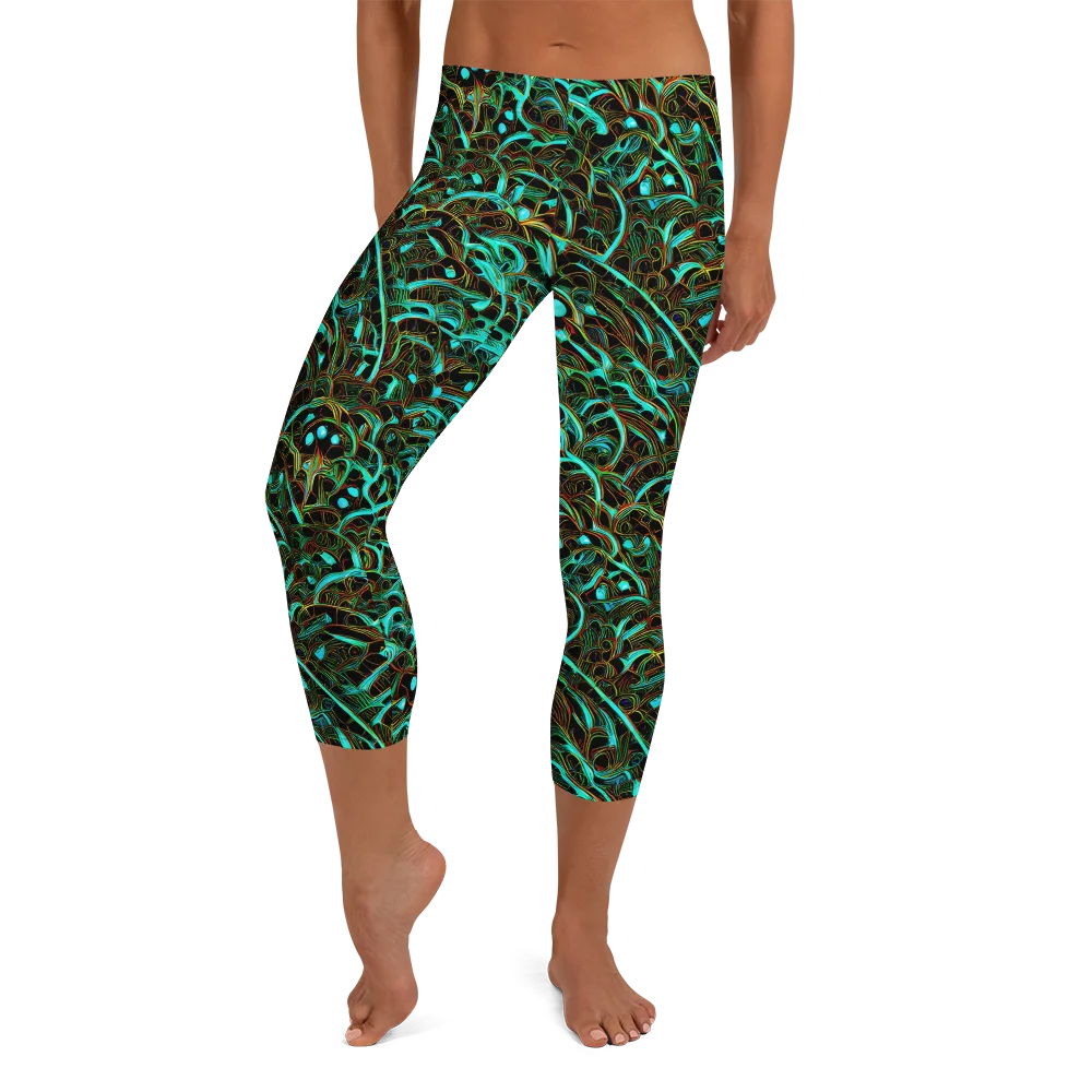 Dark Matter Drift on Capri Leggings — Front