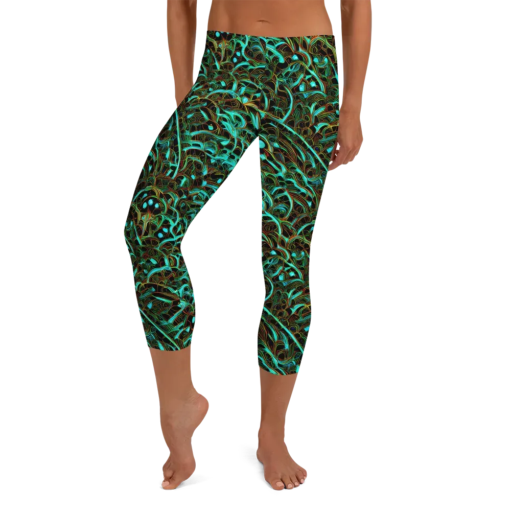 Dark Matter Drift on Capri Leggings — Front