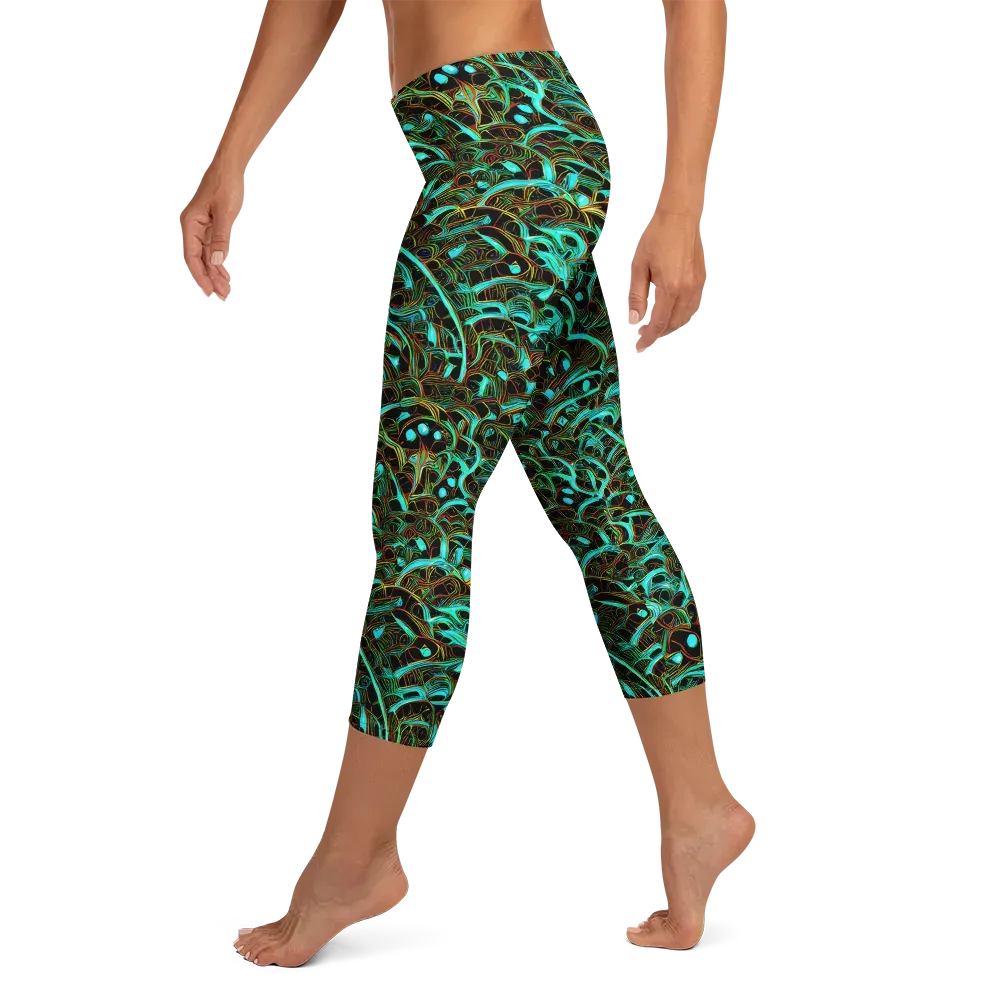 Dark Matter Drift on Capri Leggings — Left