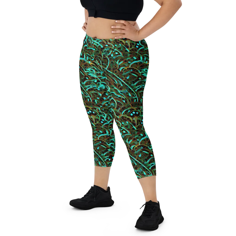 Dark Matter Drift on Capri Leggings — Front