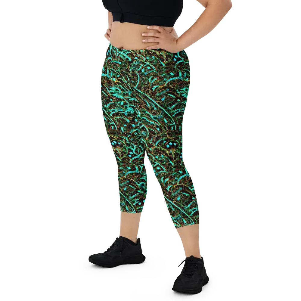 Dark Matter Drift on Capri Leggings — Front