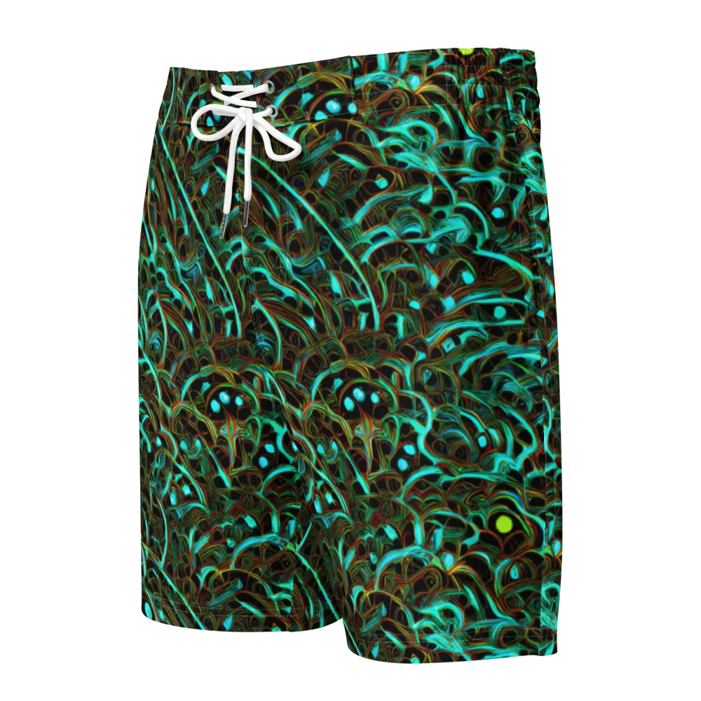 Dark Matter Drift on Men's Board Shorts — Front