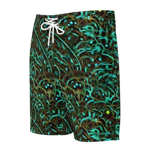 Dark Matter Drift on a Men's Board Shorts