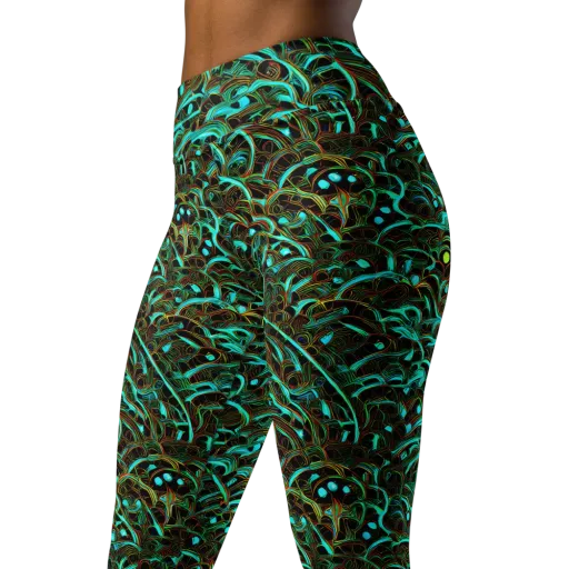 Dark Matter Drift on a Yoga Leggings