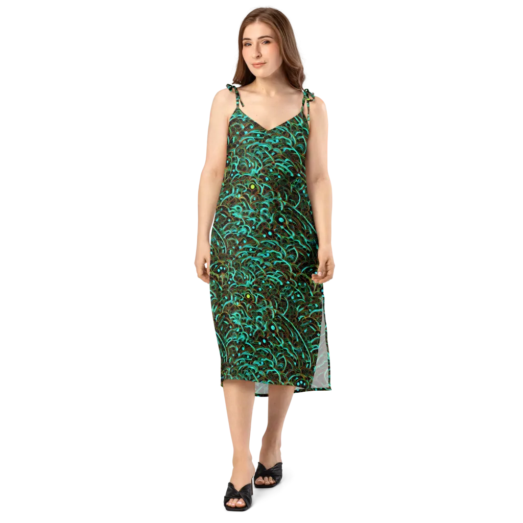 Dark Matter Drift on Slip Dress — Front