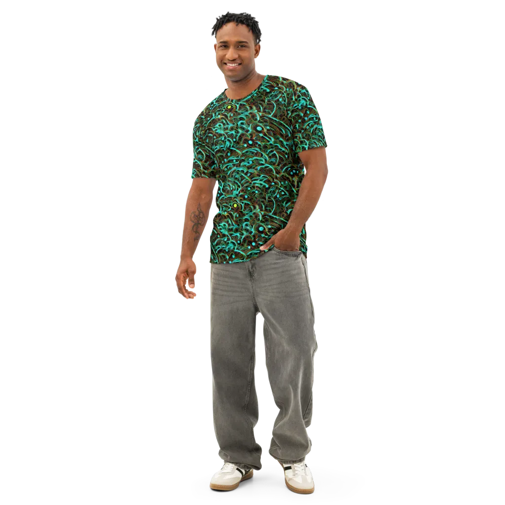 Dark Matter Drift on Men's Cotton Crew Neck T-Shirt — Front