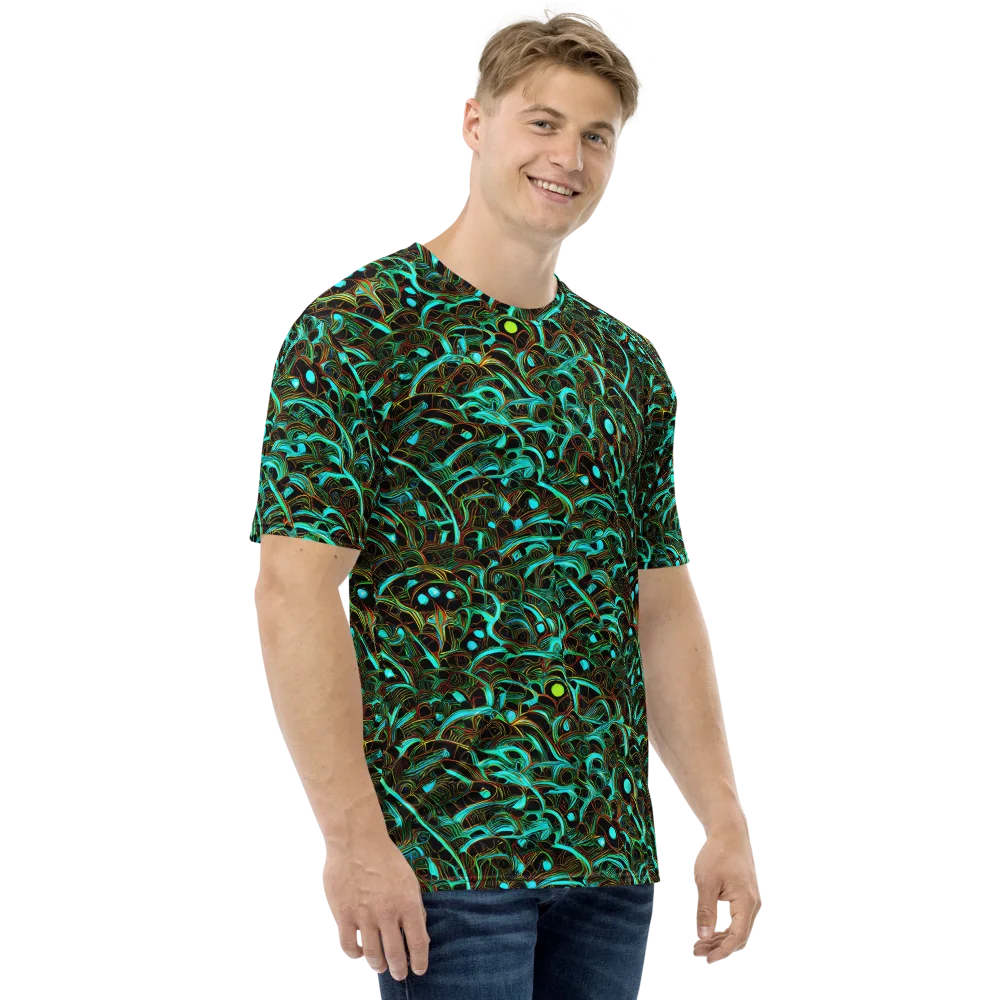 Dark Matter Drift on Men's Crew Neck T-Shirt — Right