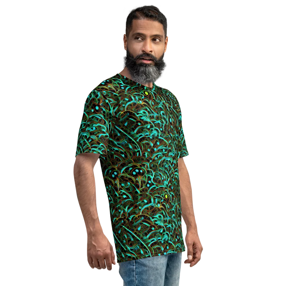 Dark Matter Drift on Men's Crew Neck T-Shirt — Right