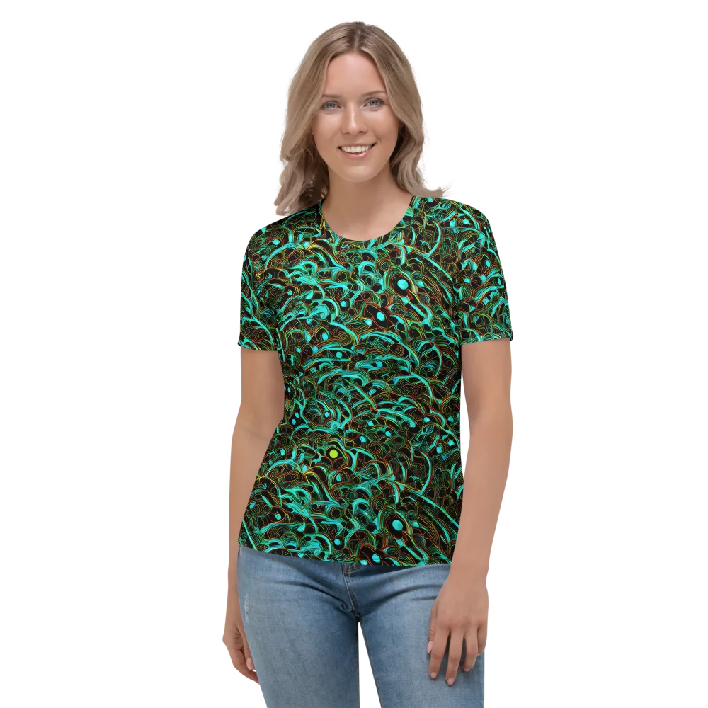 Dark Matter Drift on Women's Crew Neck T-Shirt — Front