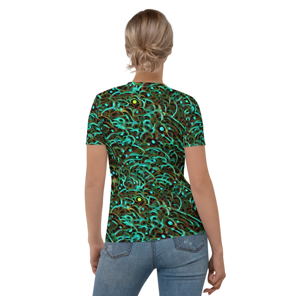 Dark Matter Drift on Women's Crew Neck T-Shirt — Back