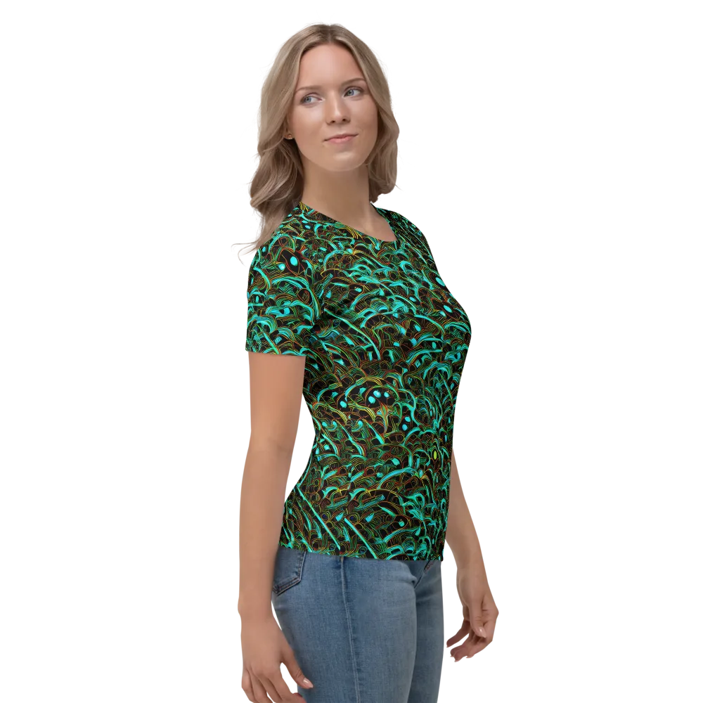 Dark Matter Drift on Women's Crew Neck T-Shirt — Right