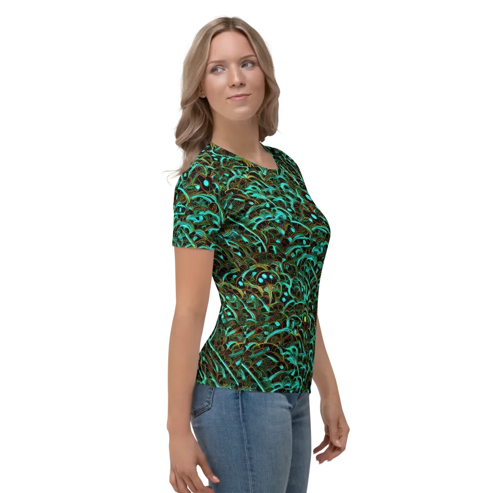 Dark Matter Drift on Women's Crew Neck T-Shirt — Right