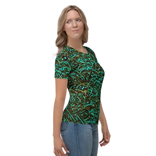Dark Matter Drift on a Women's Crew Neck T-Shirt