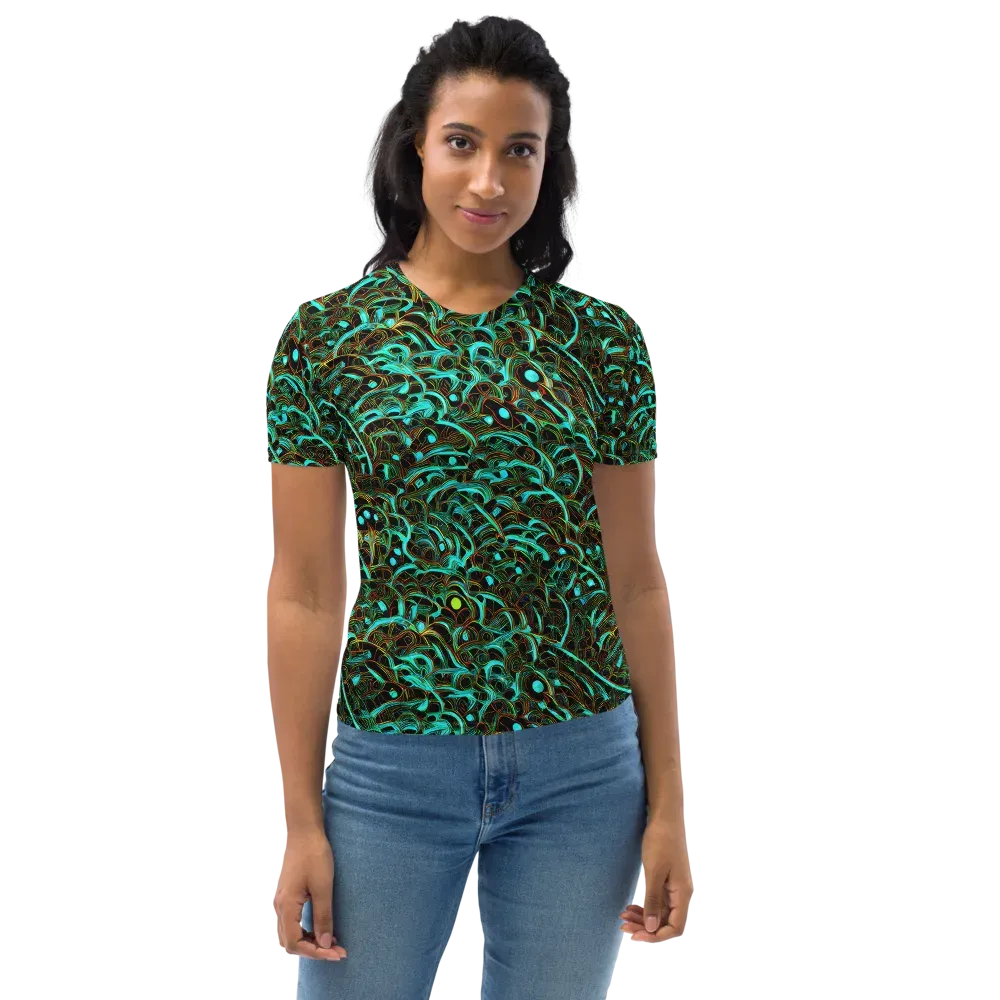 Dark Matter Drift on Women's Crew Neck T-Shirt — Front