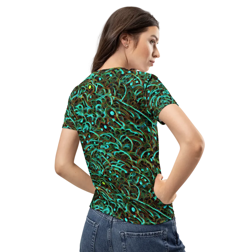 Dark Matter Drift on Women's Crew Neck T-Shirt — Back