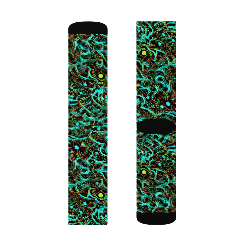 Dark Matter Drift on Socks — Right Sock