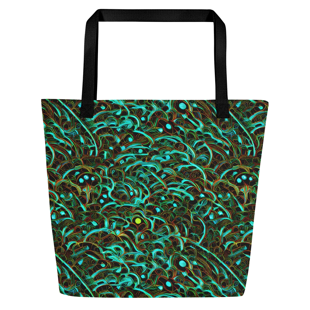 Dark Matter Drift on Large Tote Bag W/ Pocket — Front