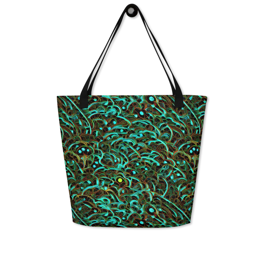 Dark Matter Drift on Large Tote Bag W/ Pocket — Front