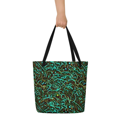 Dark Matter Drift on a Large Tote Bag W/ Pocket