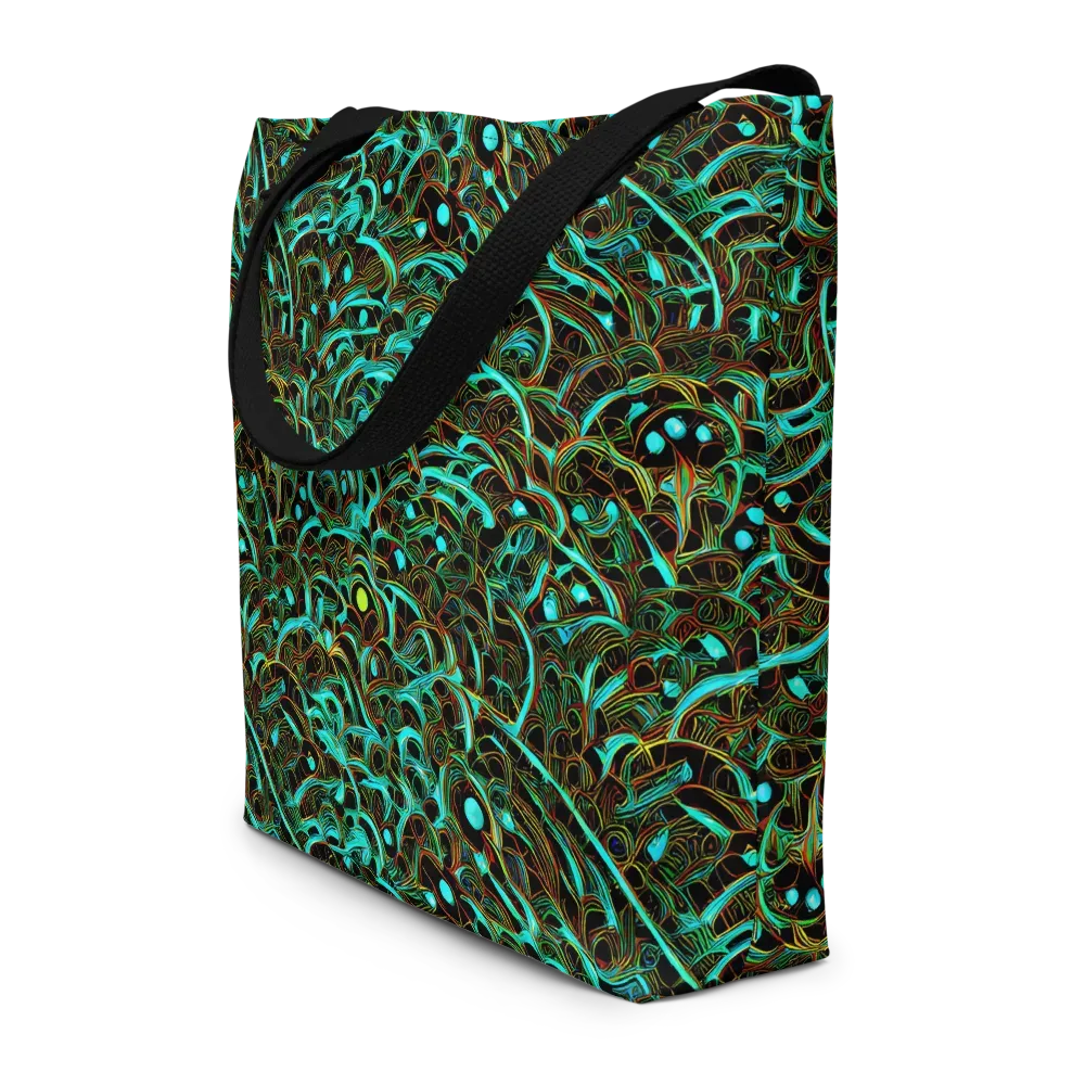 Dark Matter Drift on Large Tote Bag W/ Pocket — Front