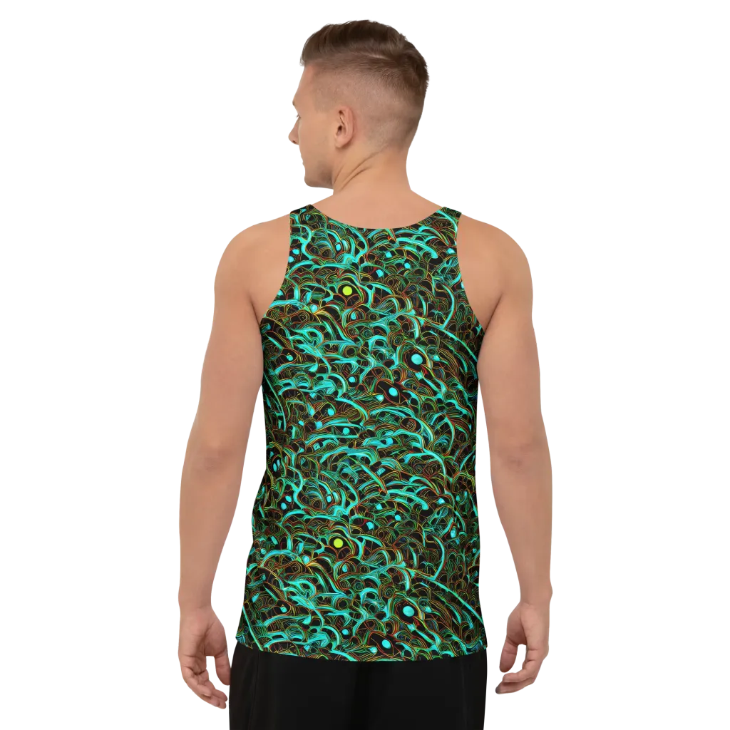Dark Matter Drift on Men's Tank Top — Back