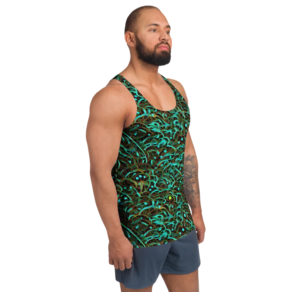 Dark Matter Drift on Men's Tank Top — Right Front