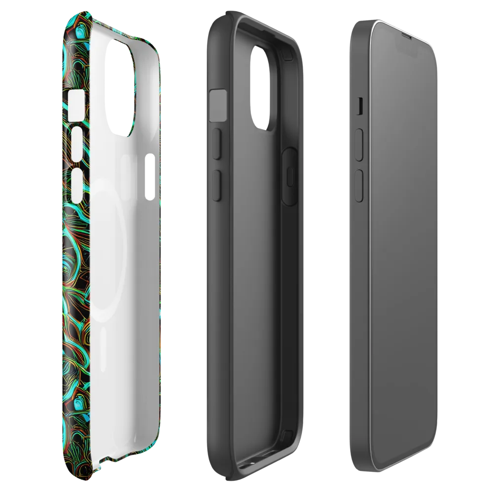 Dark Matter Drift on MagSafe Tough Case for iPhone® — Front