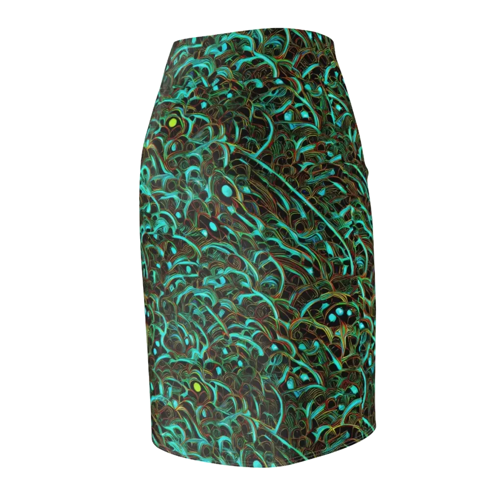 Dark Matter Drift on Pencil Skirt — Back Side