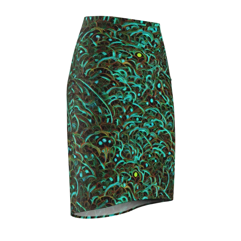 Dark Matter Drift on Pencil Skirt — Front Side