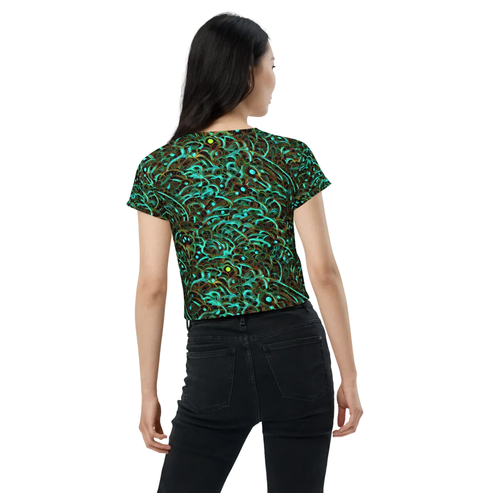Dark Matter Drift on Crop Tee — Back