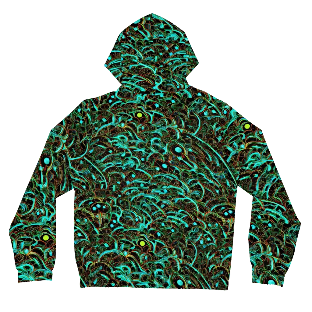 Dark Matter Drift on Women's Full-Zip Hoodie — Back