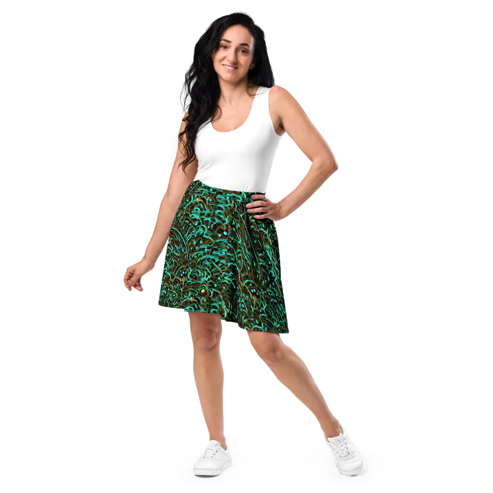 Dark Matter Drift on Skater Skirt — Front