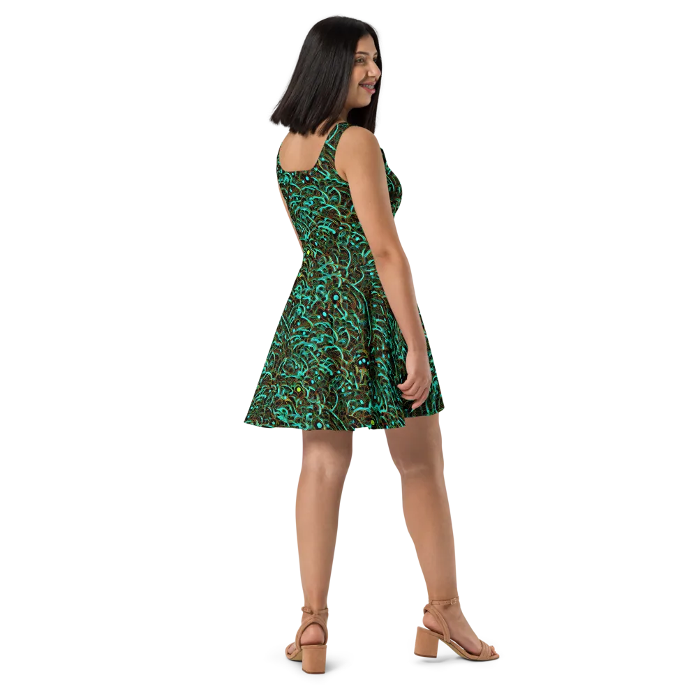 Dark Matter Drift on Skater Dress — Right
