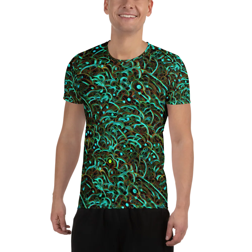 Dark Matter Drift on Men's Athletic T-Shirt — Front