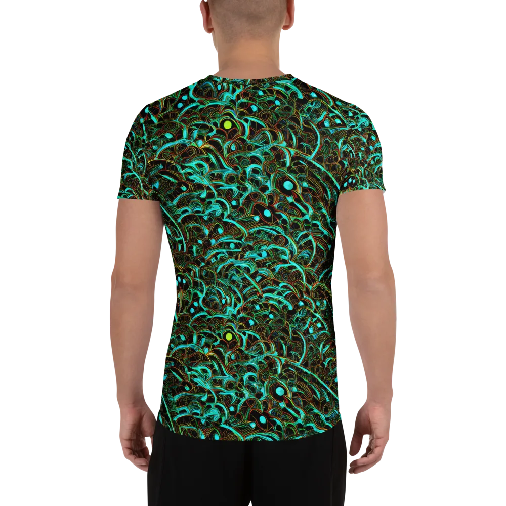 Dark Matter Drift on Men's Athletic T-Shirt — Back