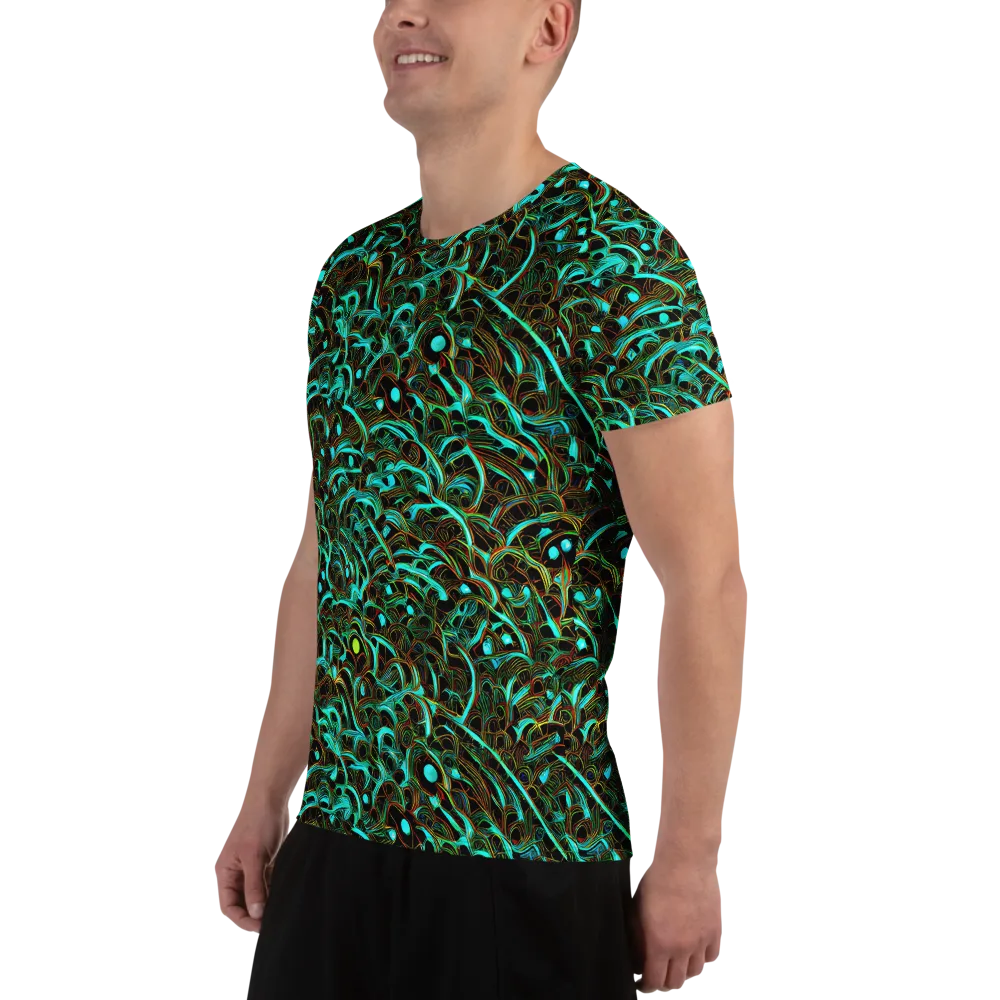 Dark Matter Drift on Men's Athletic T-Shirt — Left