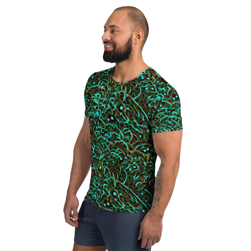 Dark Matter Drift on Men's Athletic T-Shirt — Left