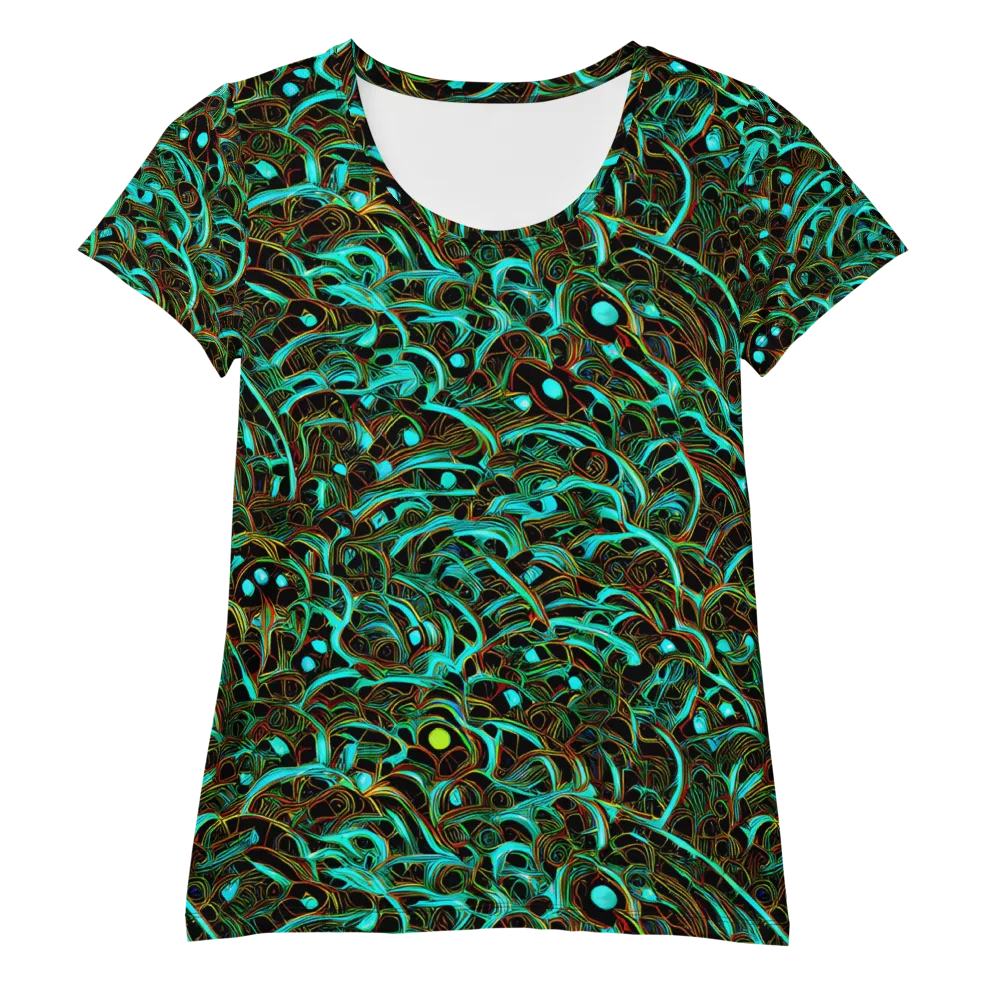 Dark Matter Drift on Women's Athletic T-Shirt — Front