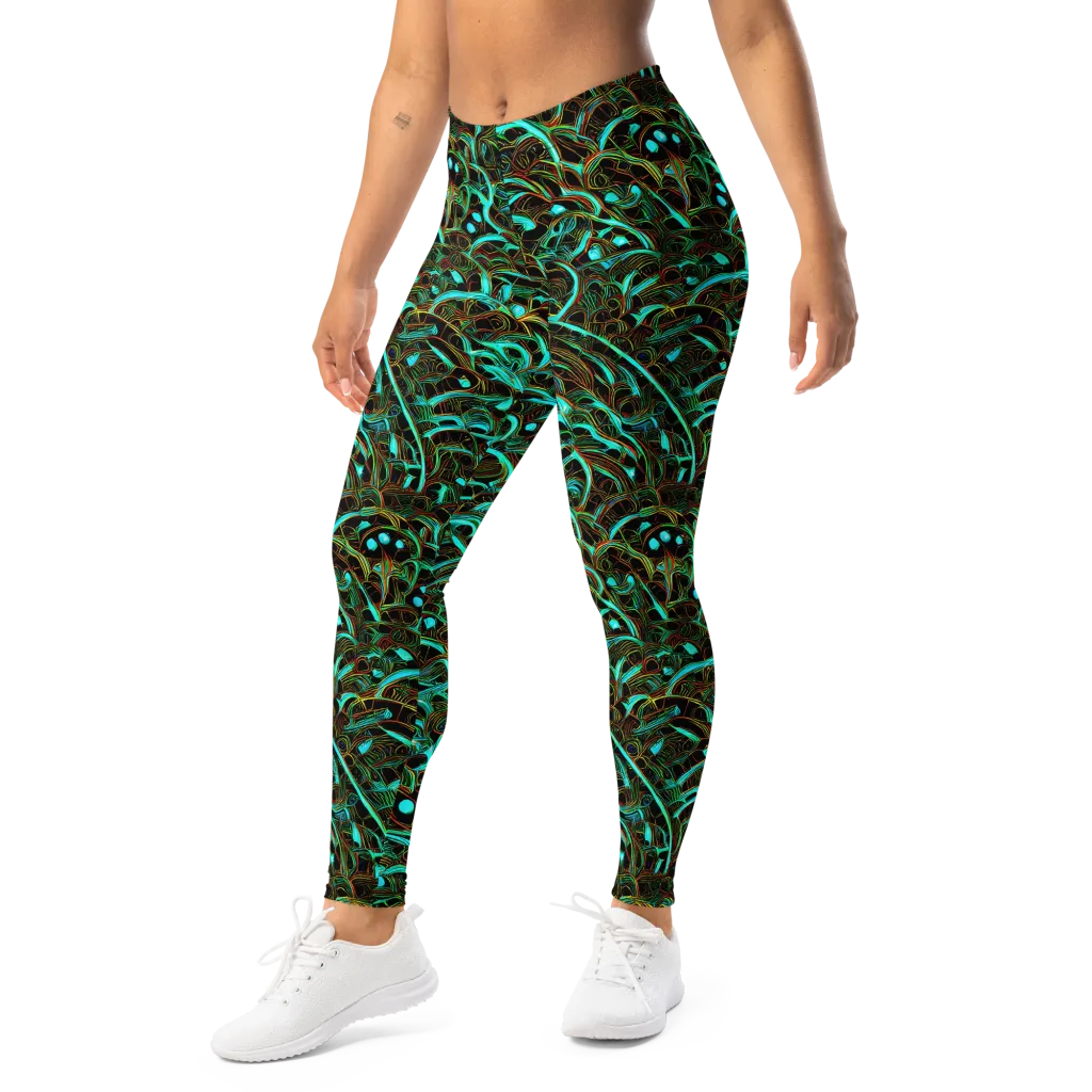 Dark Matter Drift on Leggings — Left Front